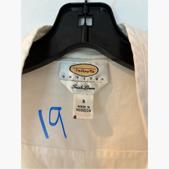 Talbots: White linen jacket by Talbots - Picture 3 of 3